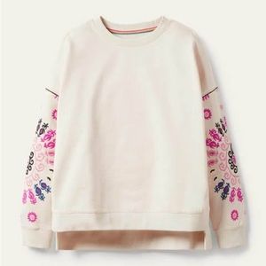 Boden embroidered sweatshirt medium